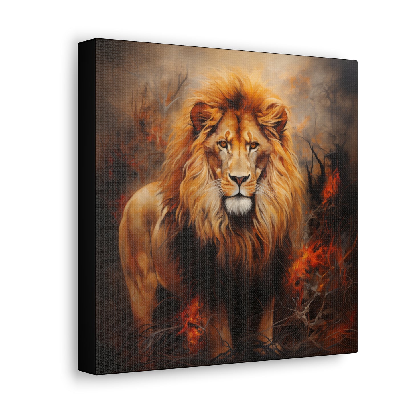 Lion Art - Animal Print - Canvas Gallery Wraps