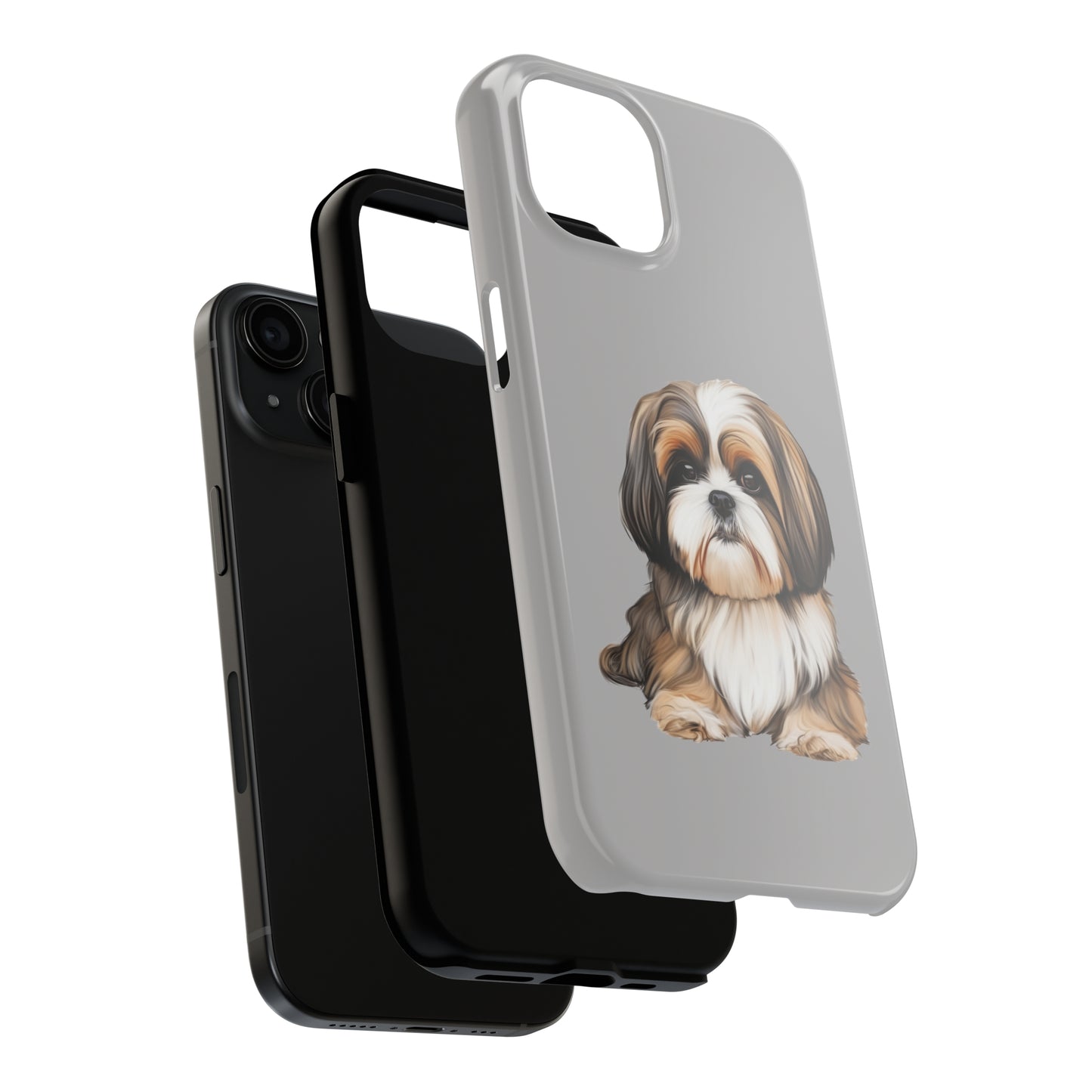 Light Grey Shih Tzu Tough Phone Case