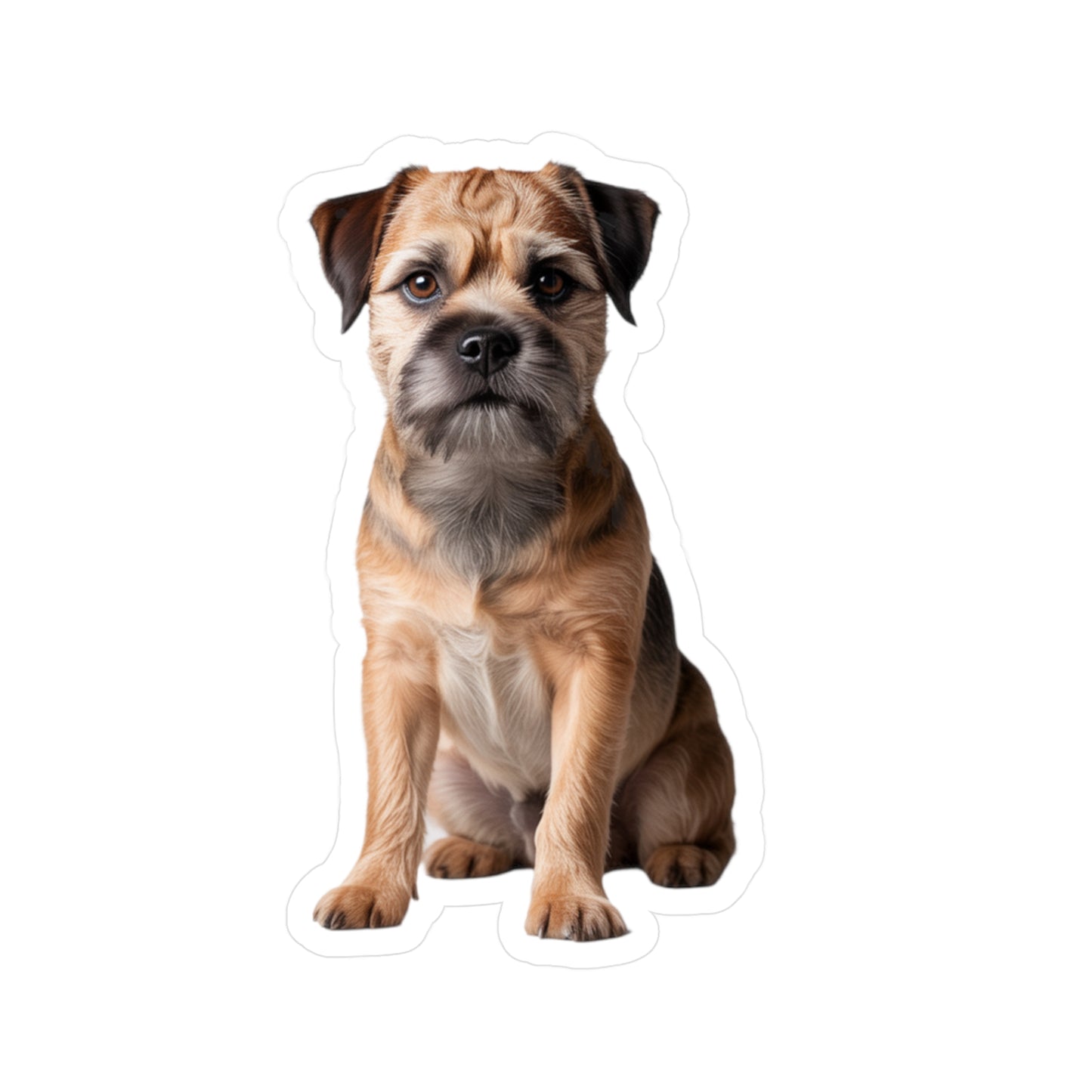 Border Terrier Kiss-Cut Vinyl Decals Stickers, Dog Lover Gift, Car Decals, Laptop Stickers, Pet Owner Gift, Animal Lover Decor