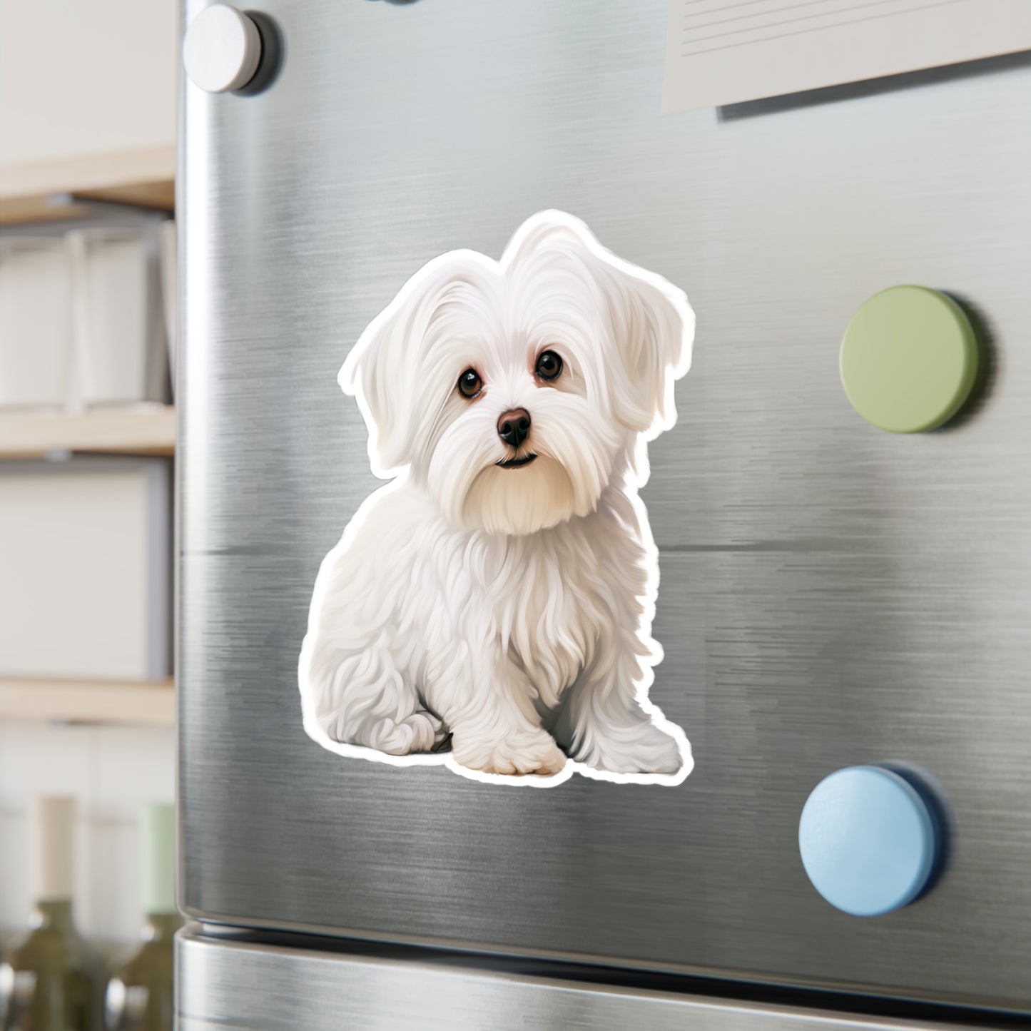 Maltese Sticker - Vinyl Dog Decals