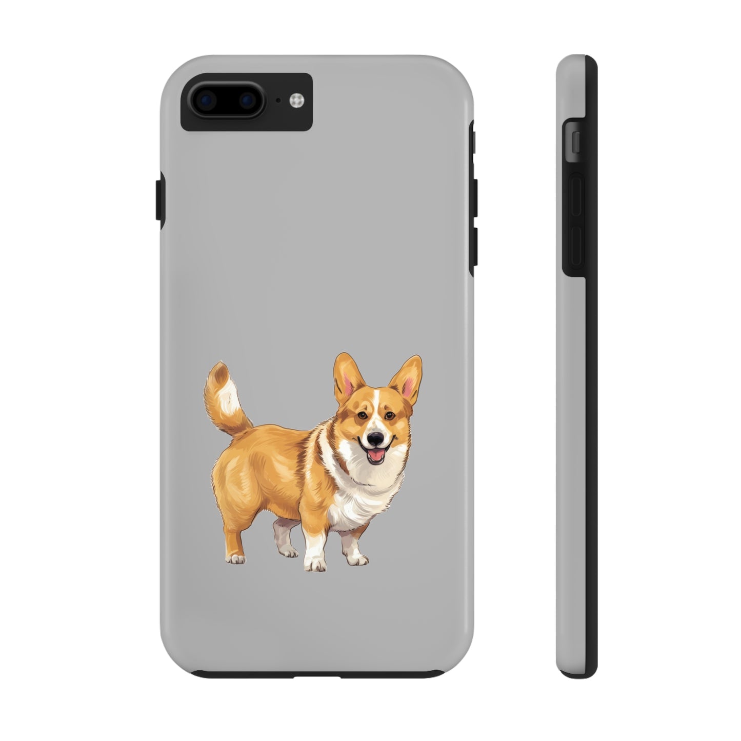 Light Grey Corgi Tough Phone Case