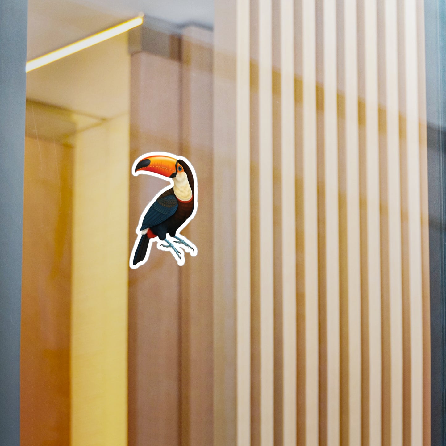Toucan Sticker, Tropical Decal, Bird Vinyl Sticker, Nature Laptop Decal, Car Decal, Water Bottle Sticker