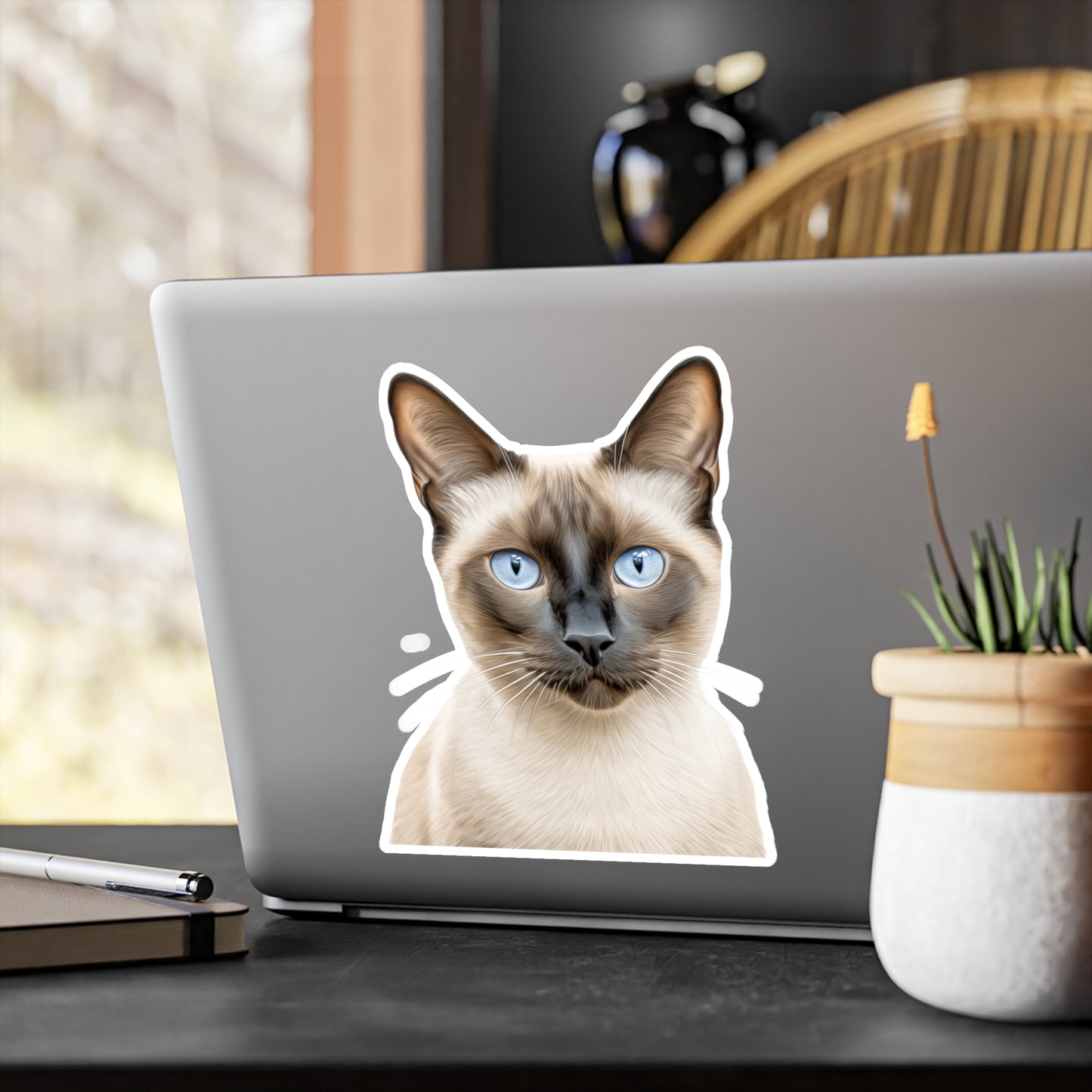 Siamese Cat Sticker | Pet Vinyl Decal | Animal Car Decal | Laptop Sticker | Window Decal