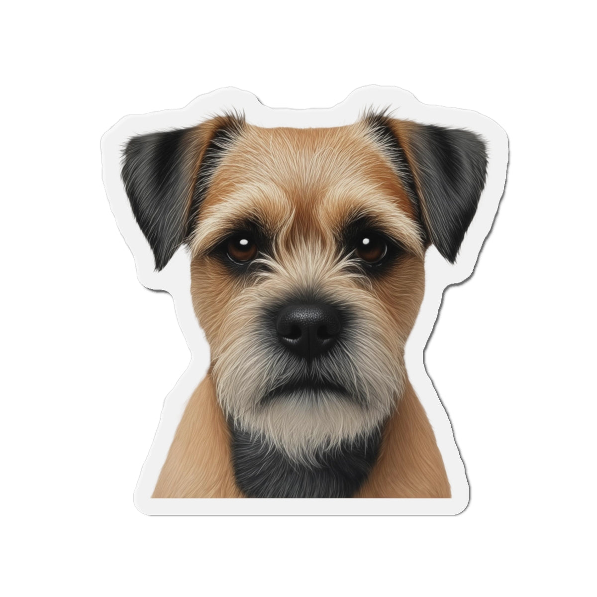 Border Terrier Die-Cut Magnet - Cute Dog Breed Refrigerator Magnet, Pet Lover Gift, Animal Decor, Fridge Decoration, Puppy Art Magnet