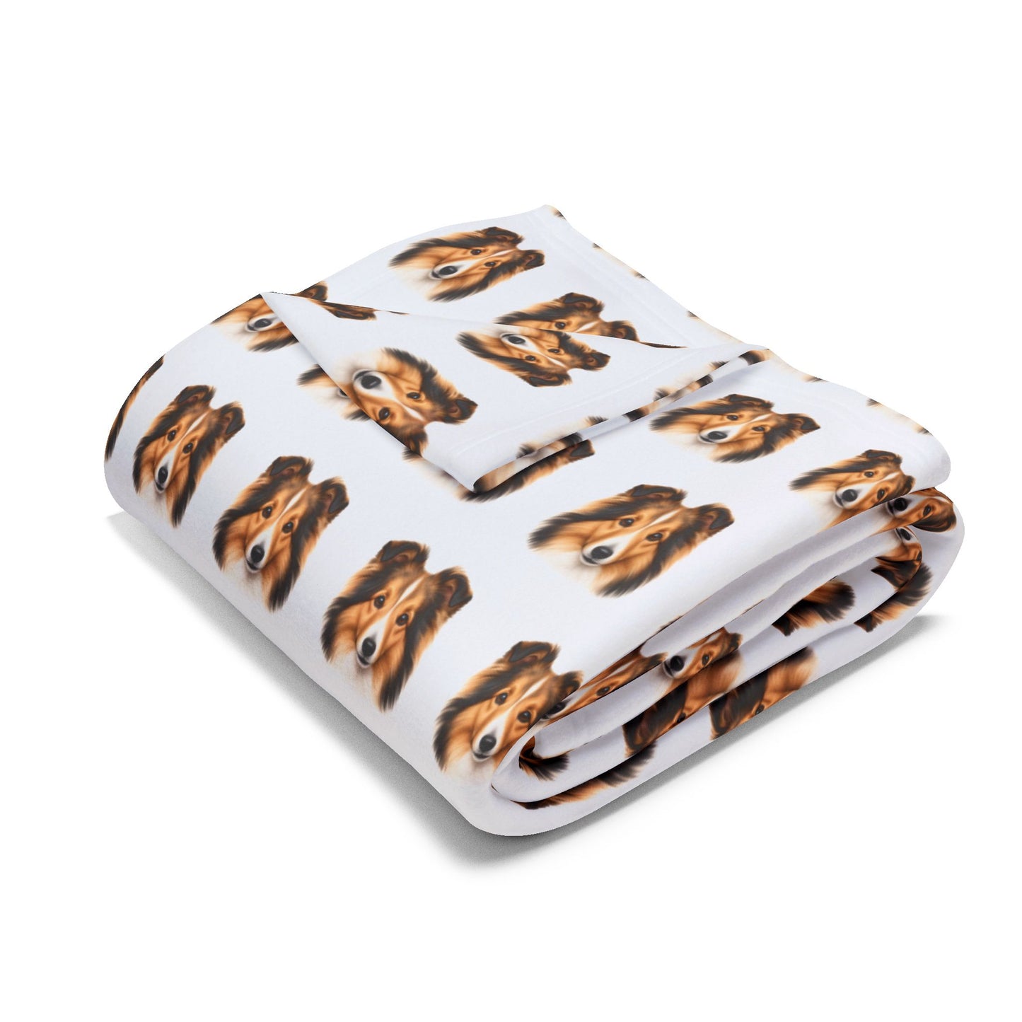 Shetland Sheepdog Portrait Arctic Fleece Blanket | Shetland Sheepdog Lover Gift