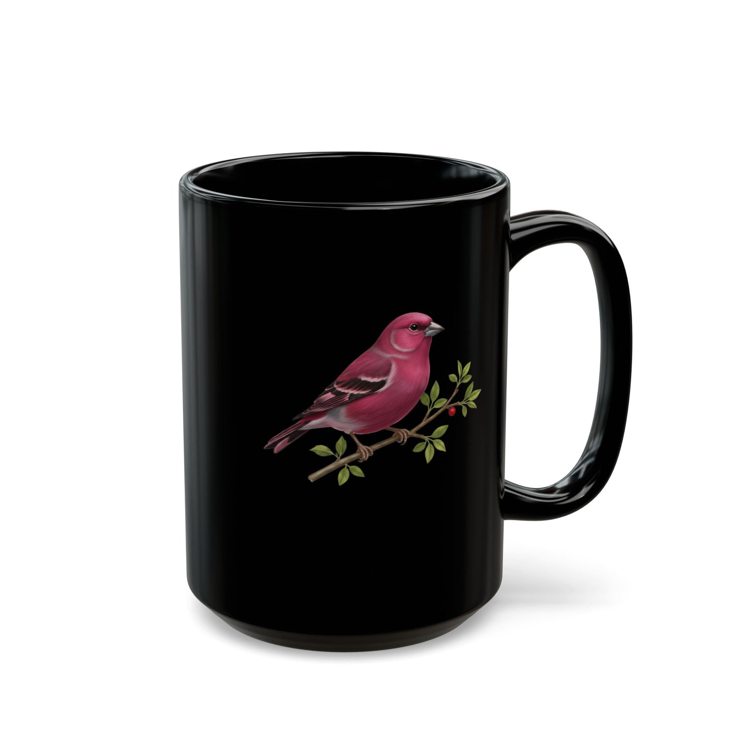 Bird Lover Mug, Finch Ceramic Cup, Nature Enthusiast Drinkware, Gift for Bird Watcher, Wildlife Coffee Mug