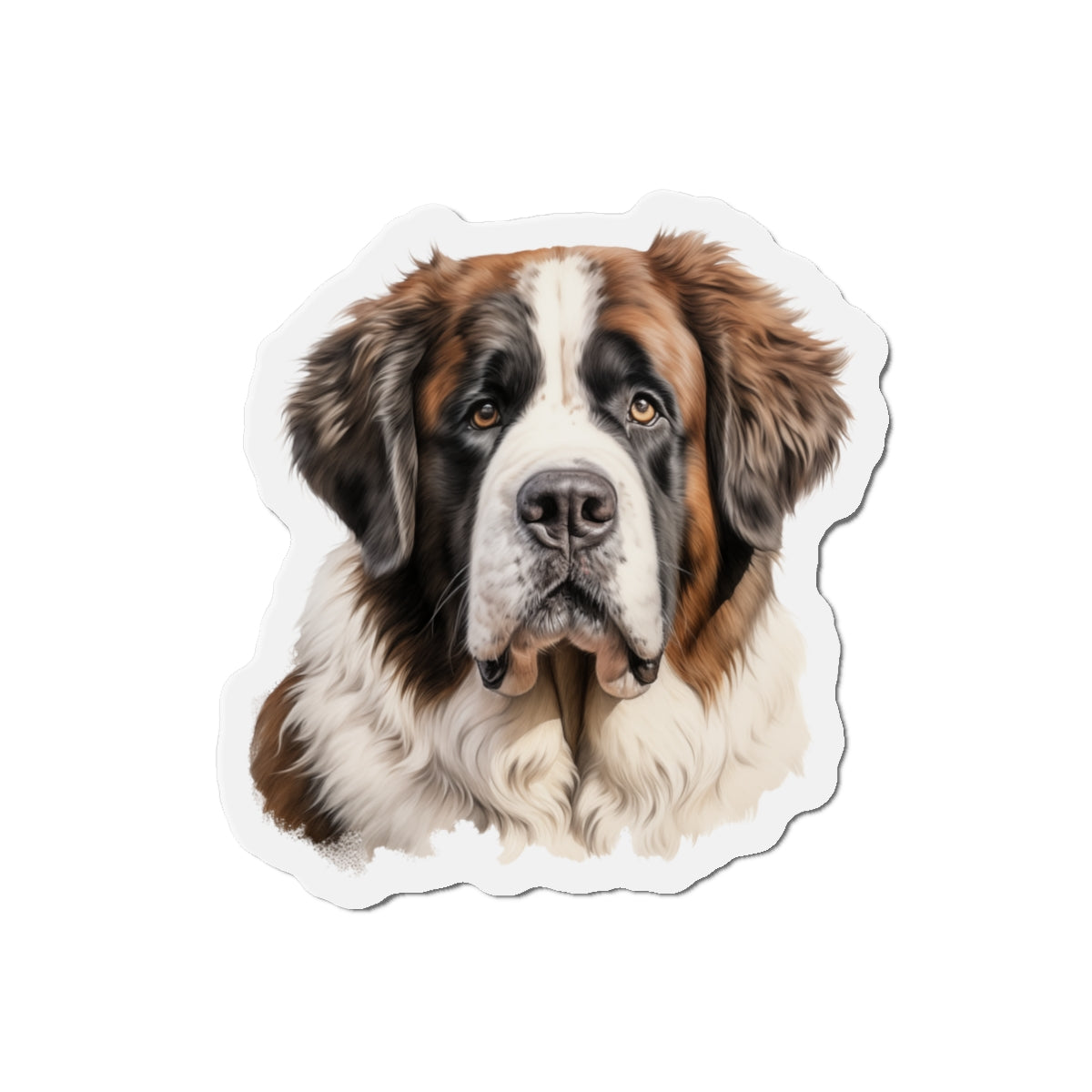 St Bernard Magnet - Die-Cut