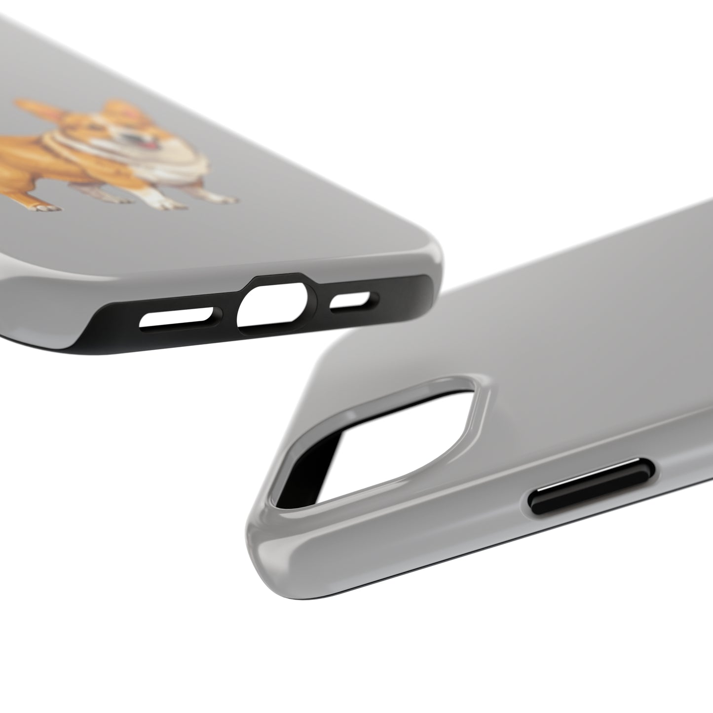 Light Grey Corgi Tough Phone Case