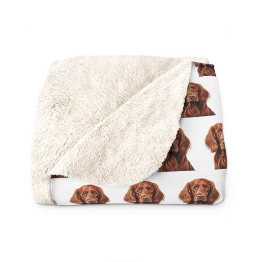 Irish Setter Blanket - Dog Lover Gift, Cozy Winter Blanket, Pet  Present