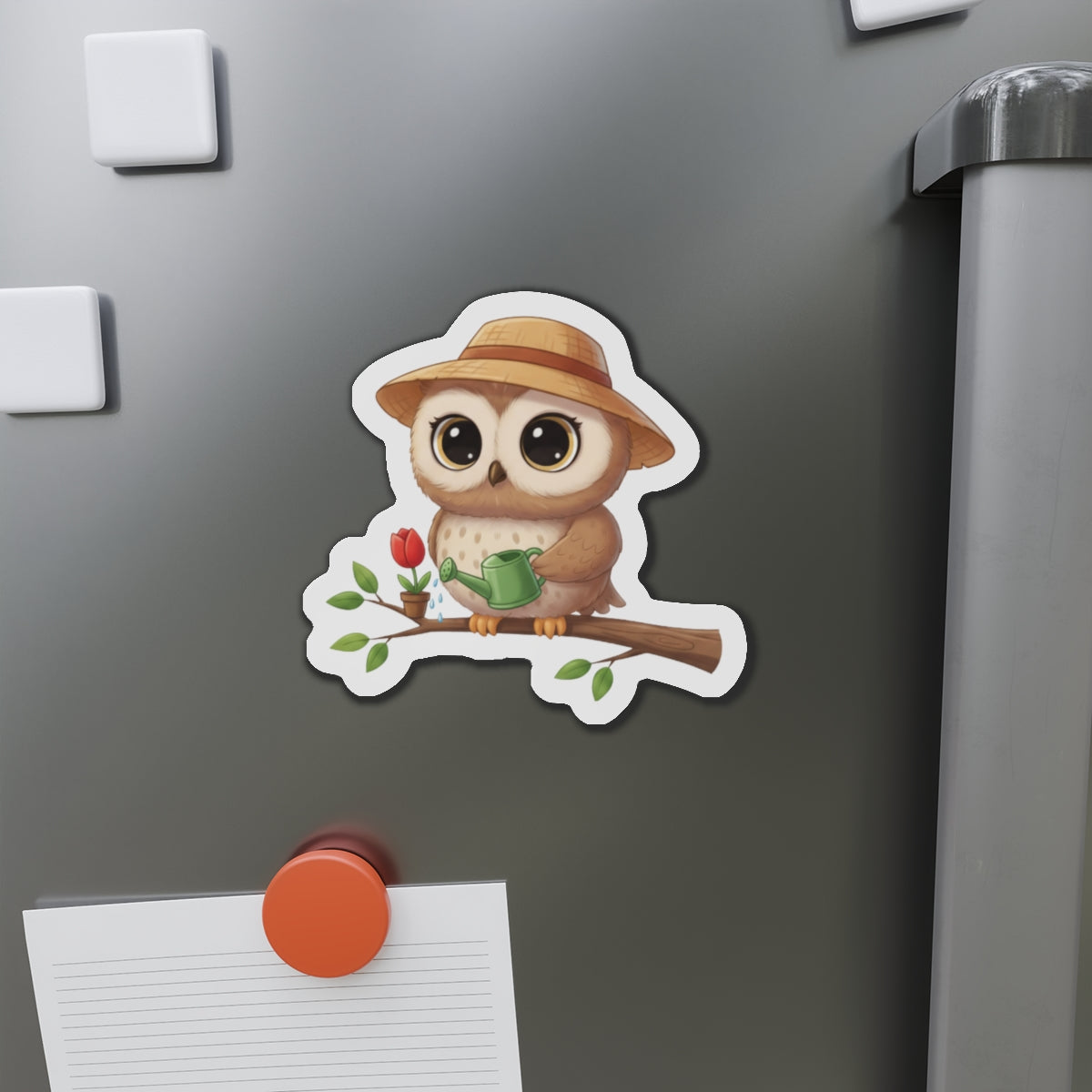 Gardener Owl Magnet - Bird Lover Gift