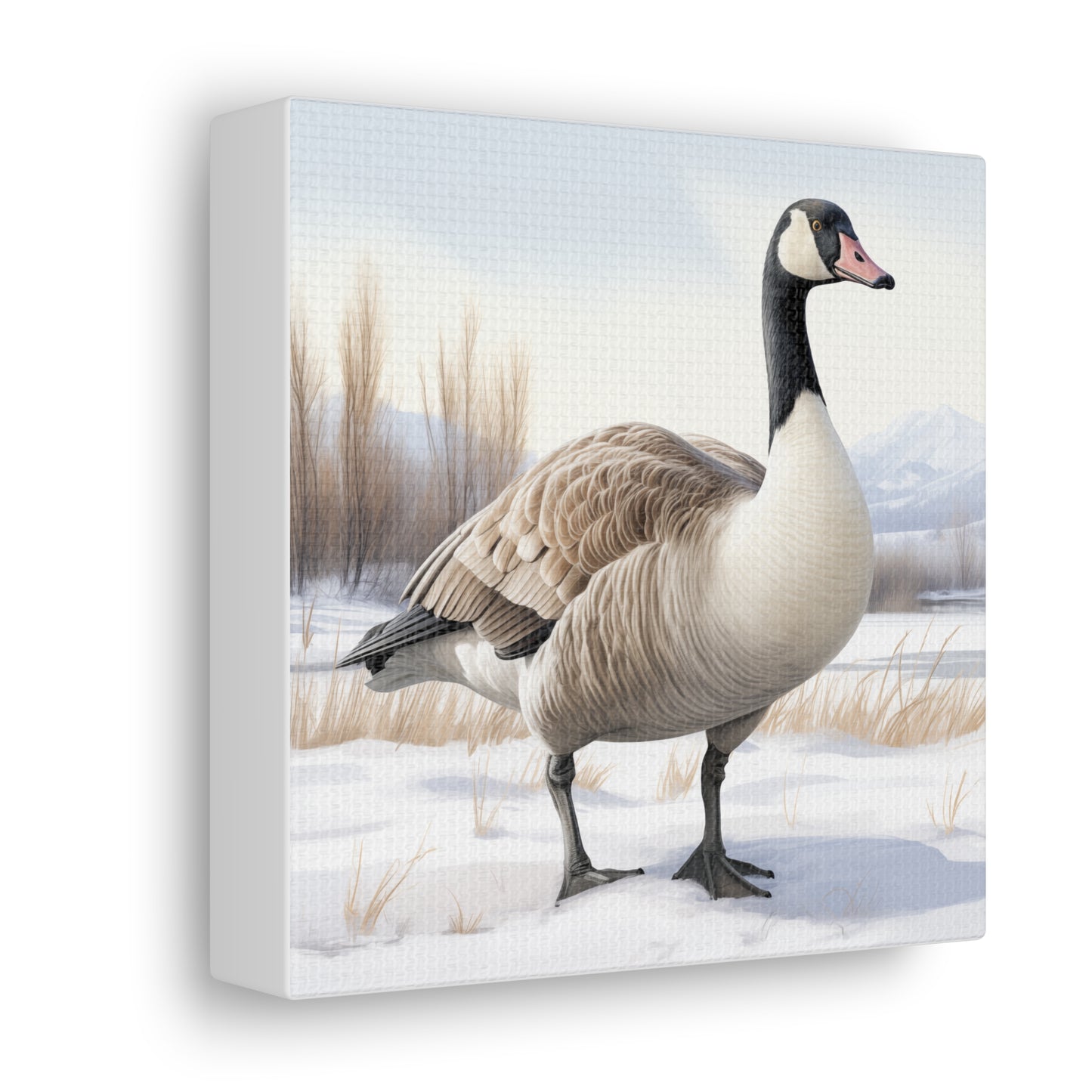Goose Art - Winter Print - Canvas Gallery Wraps