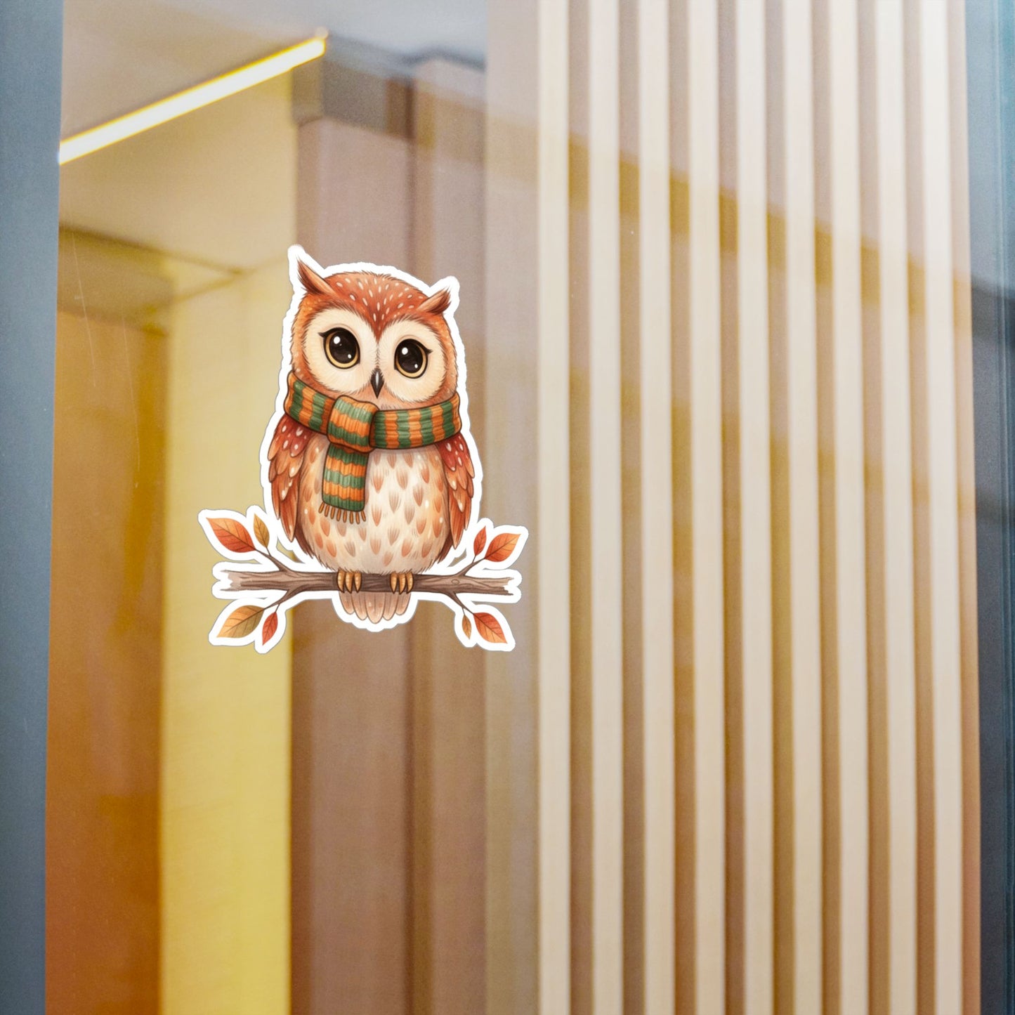 Autumn Owl - Waterproof Bird Decal