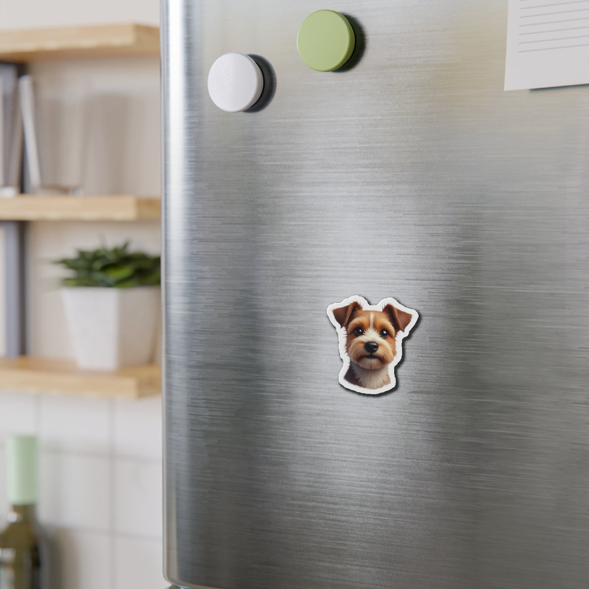 Border Terrier Die-Cut Magnet - Cute Dog Breed Refrigerator Magnet, Pet Lover Gift, Animal Decor, Fridge Decoration, Puppy Art Magnet