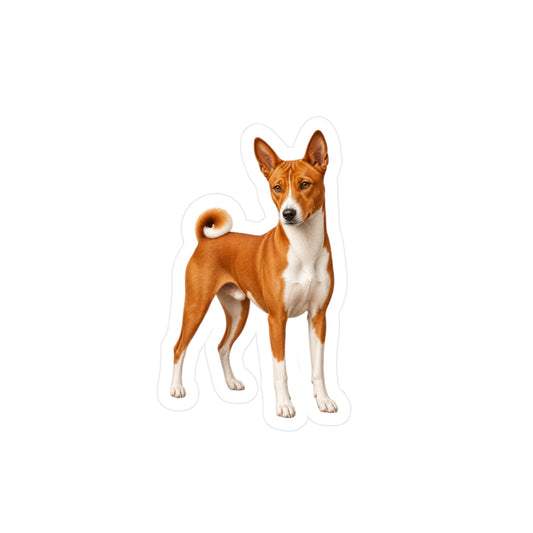 Basenji Sticker | Waterproof Vinyl Decal | Dog Lover Gift