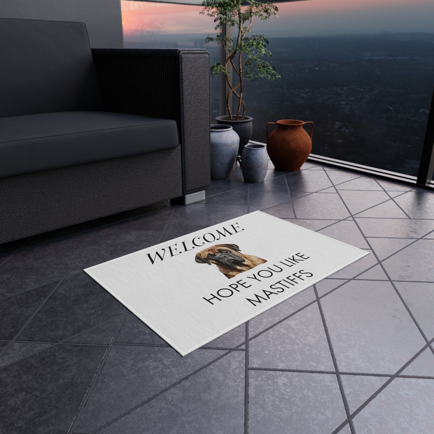 Dog Welcome Mat | Hope you Like Mastiffs