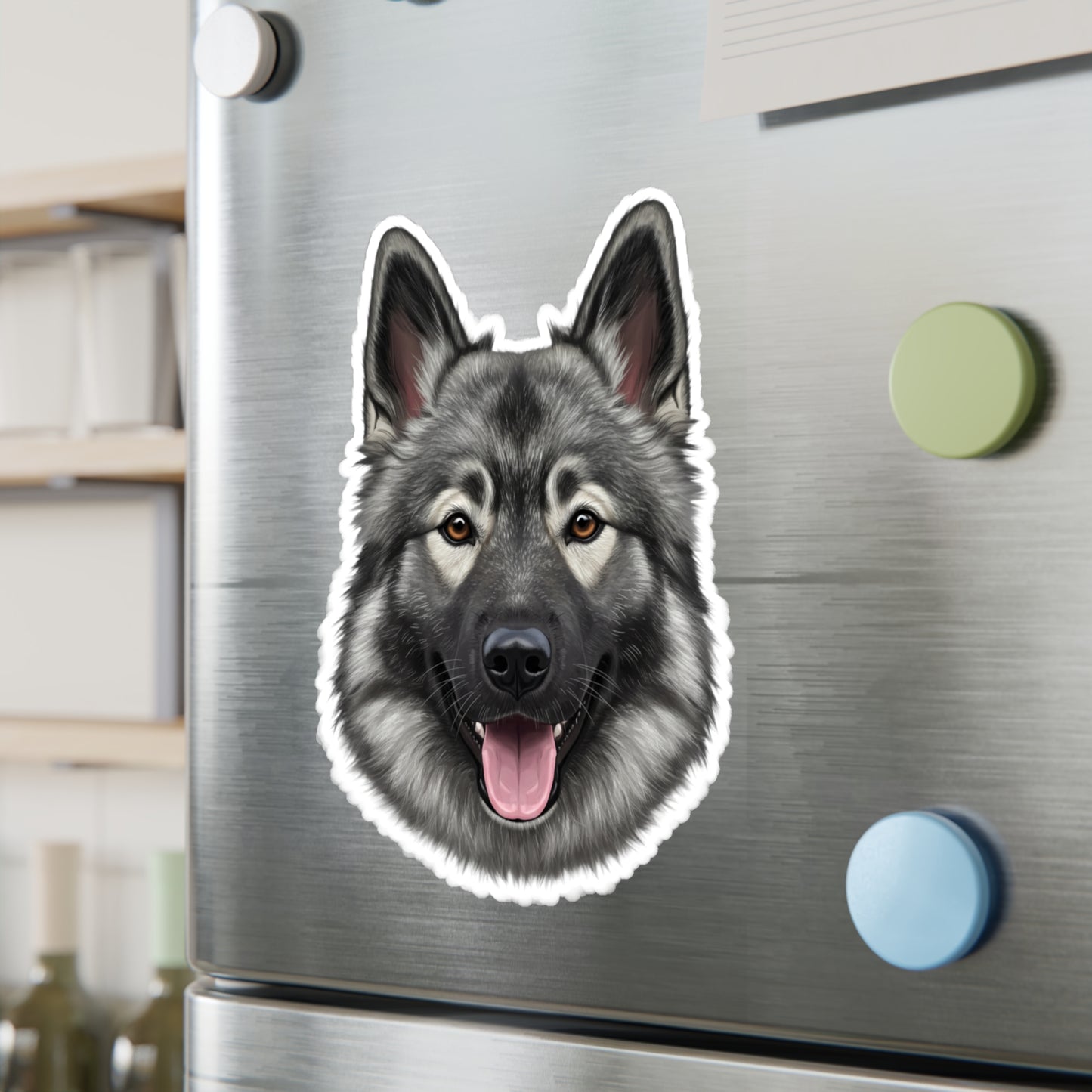 Norwegian Elkhound Vinyl Decals, Stickers for Dog Lovers, Pet Owner Gift, Car Decals, Laptop Stickers, Animal Lover Gift,