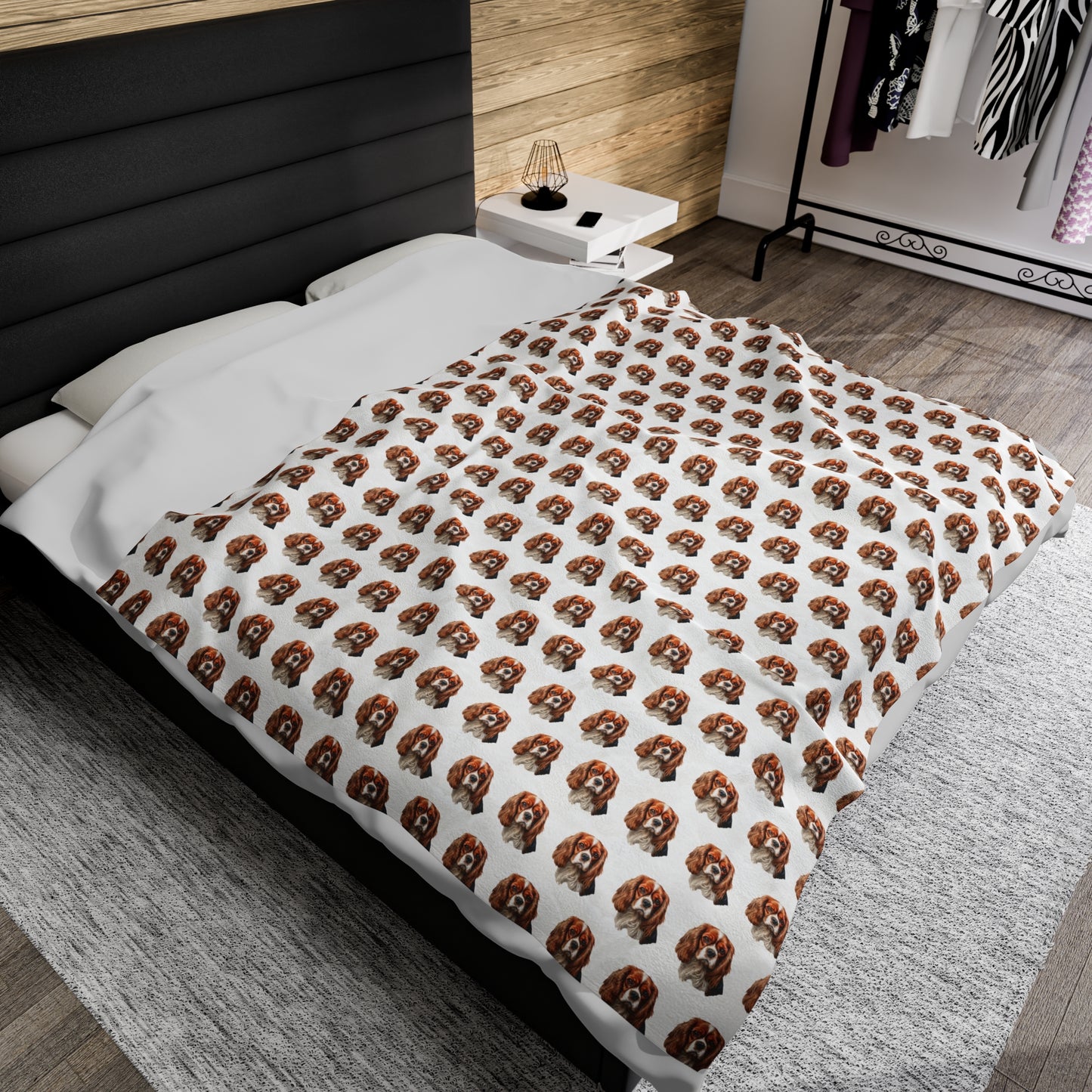 Cavalier King Charles Spaniel Blanket -  Velveteen Plush Throw