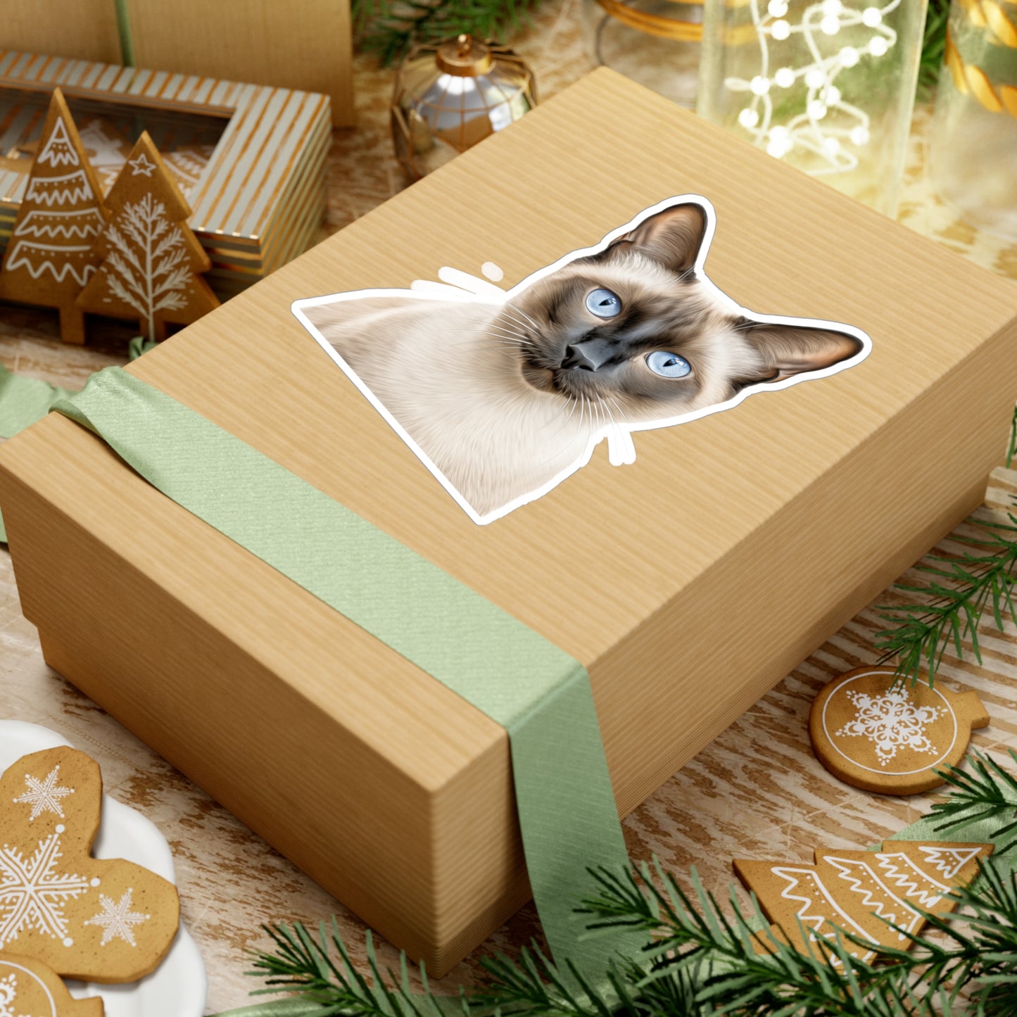 Siamese Cat Sticker | Pet Vinyl Decal | Animal Car Decal | Laptop Sticker | Window Decal