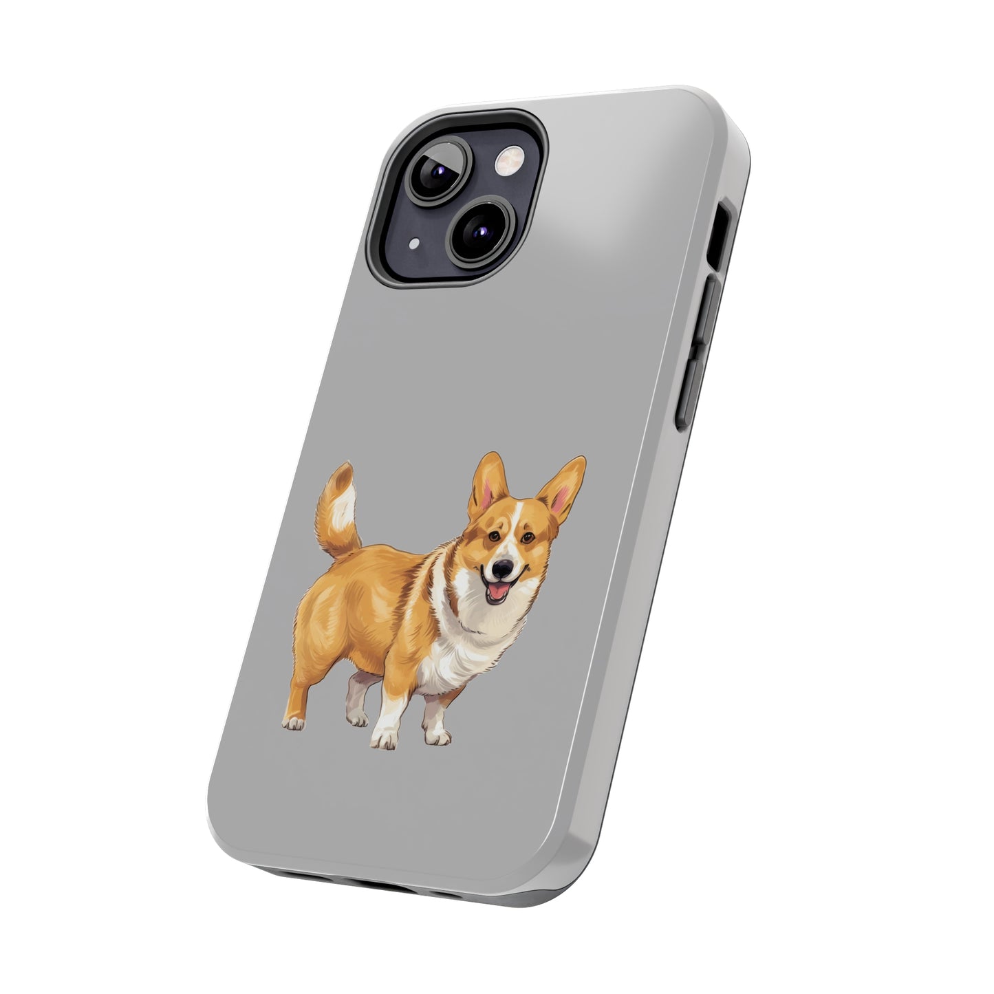 Light Grey Corgi Tough Phone Case