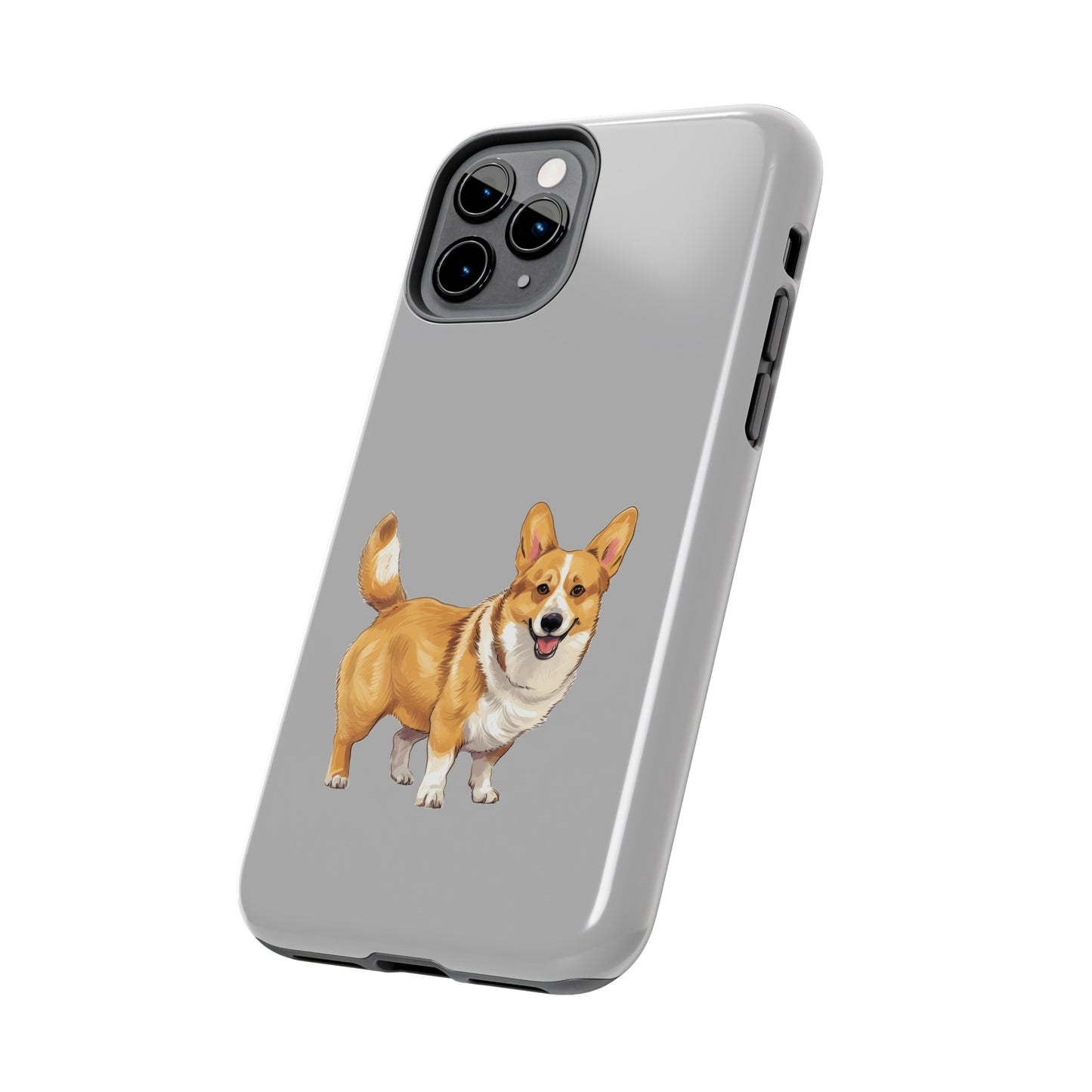 Light Grey Corgi Tough Phone Case