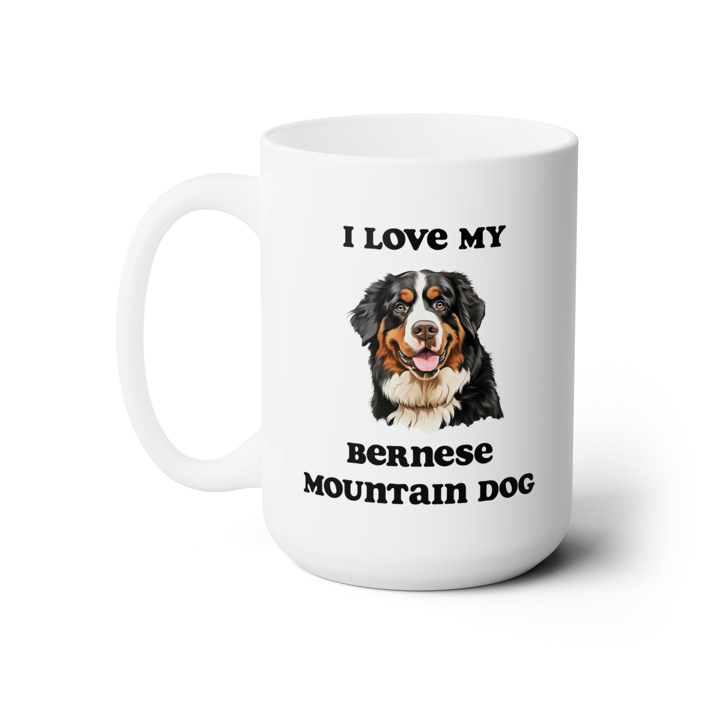 Bernese Mountain Dog Mug 15oz, Gift for Dog Mom