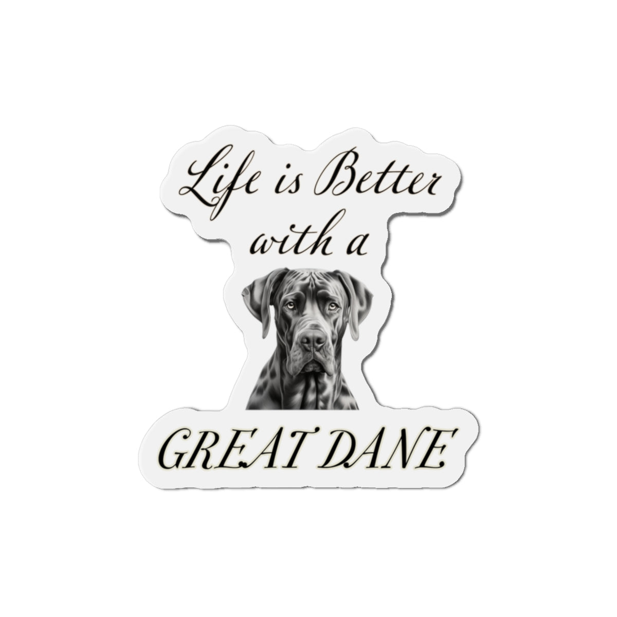 Great Dane Magnet - Die Cut Dog Magnet