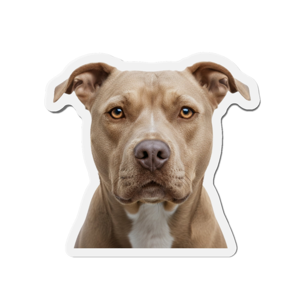 Pit Bull Die-Cut Magnet, Pet Lover Fridge Magnet, Animal Car Magnet, Cute Dog Kitchen Decor, Bull Terrier Gift