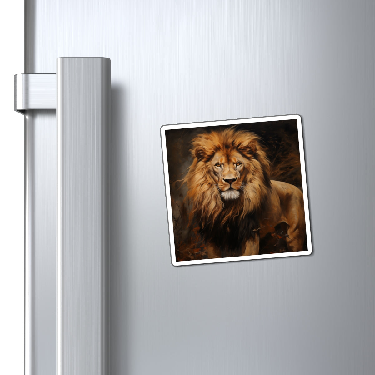 Lion Art Magnet (Square)