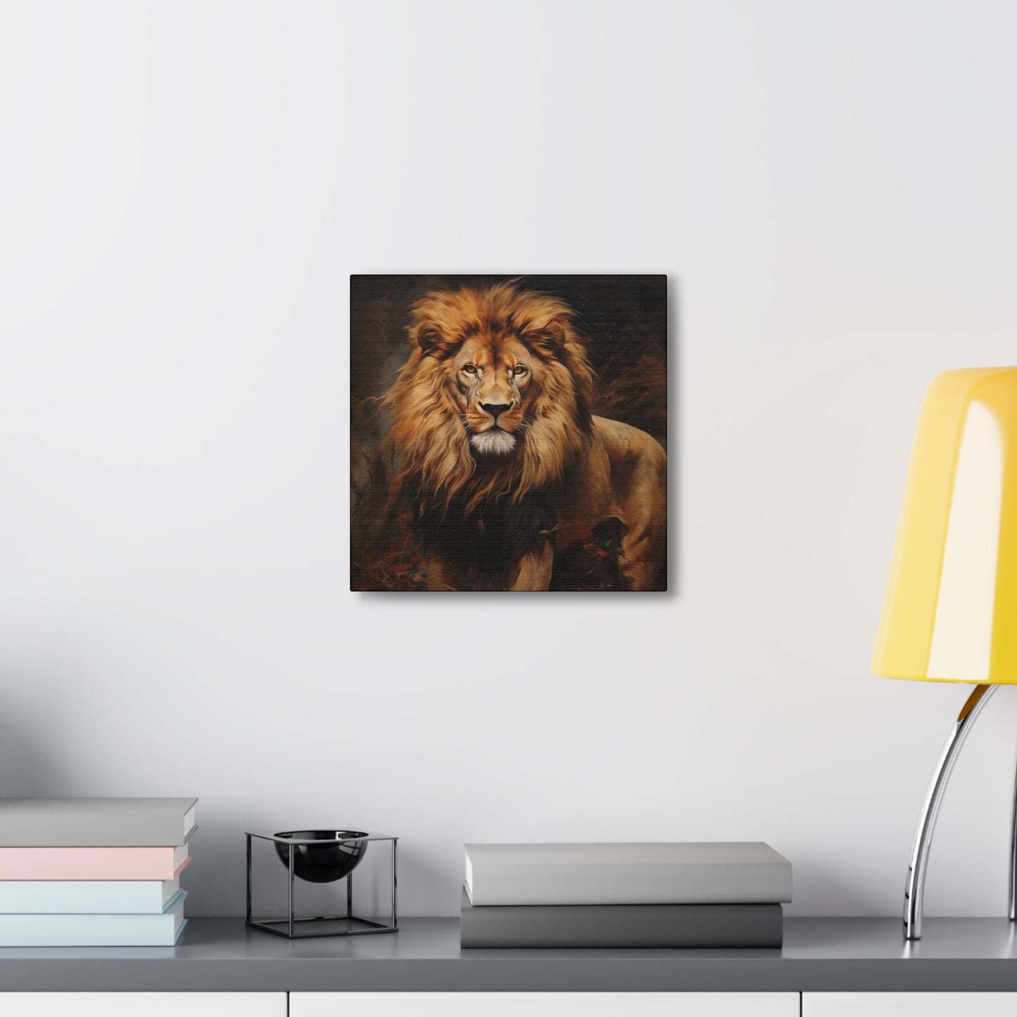 Lion Art - Animal Print - Canvas Gallery Wraps