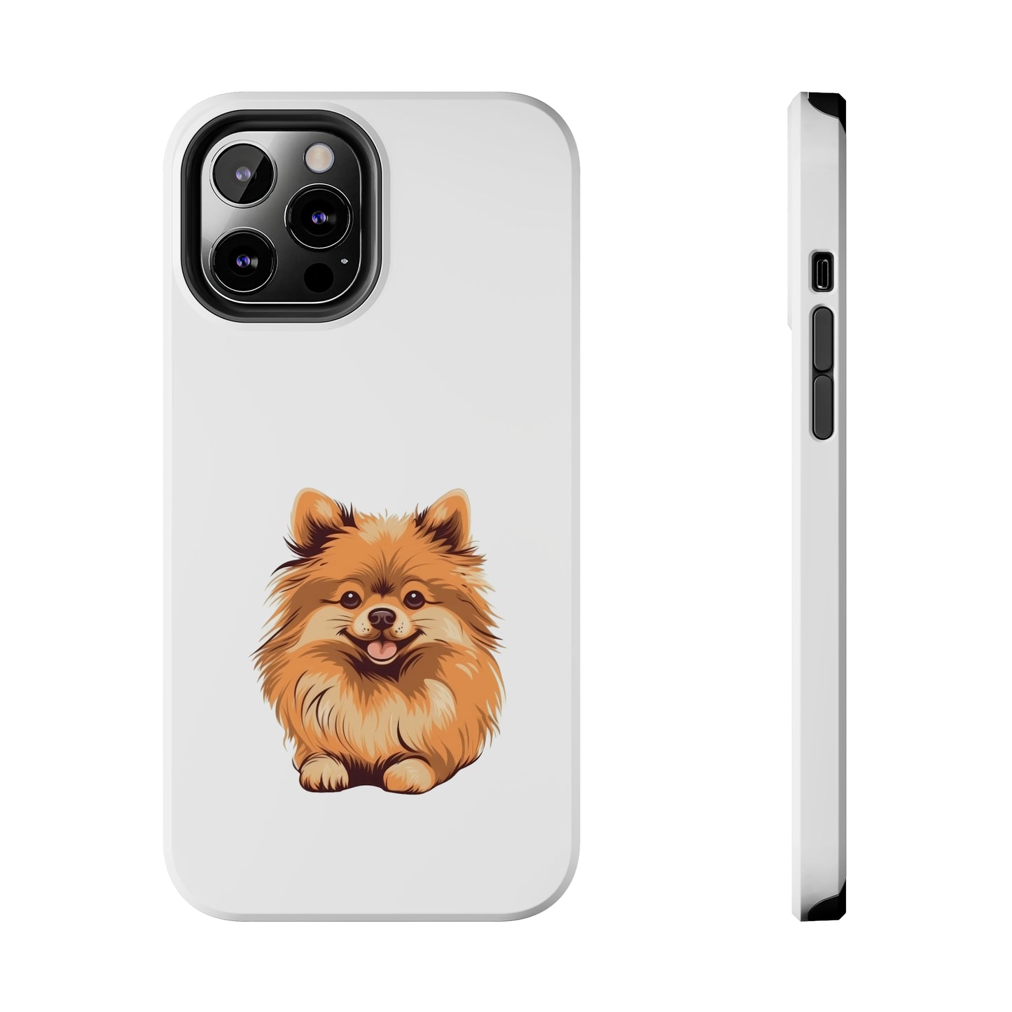 White Pomeranian Tough Phone Case