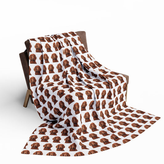 Irish Setter Blanket, Cozy Home Decor, Pet Lover Gift
