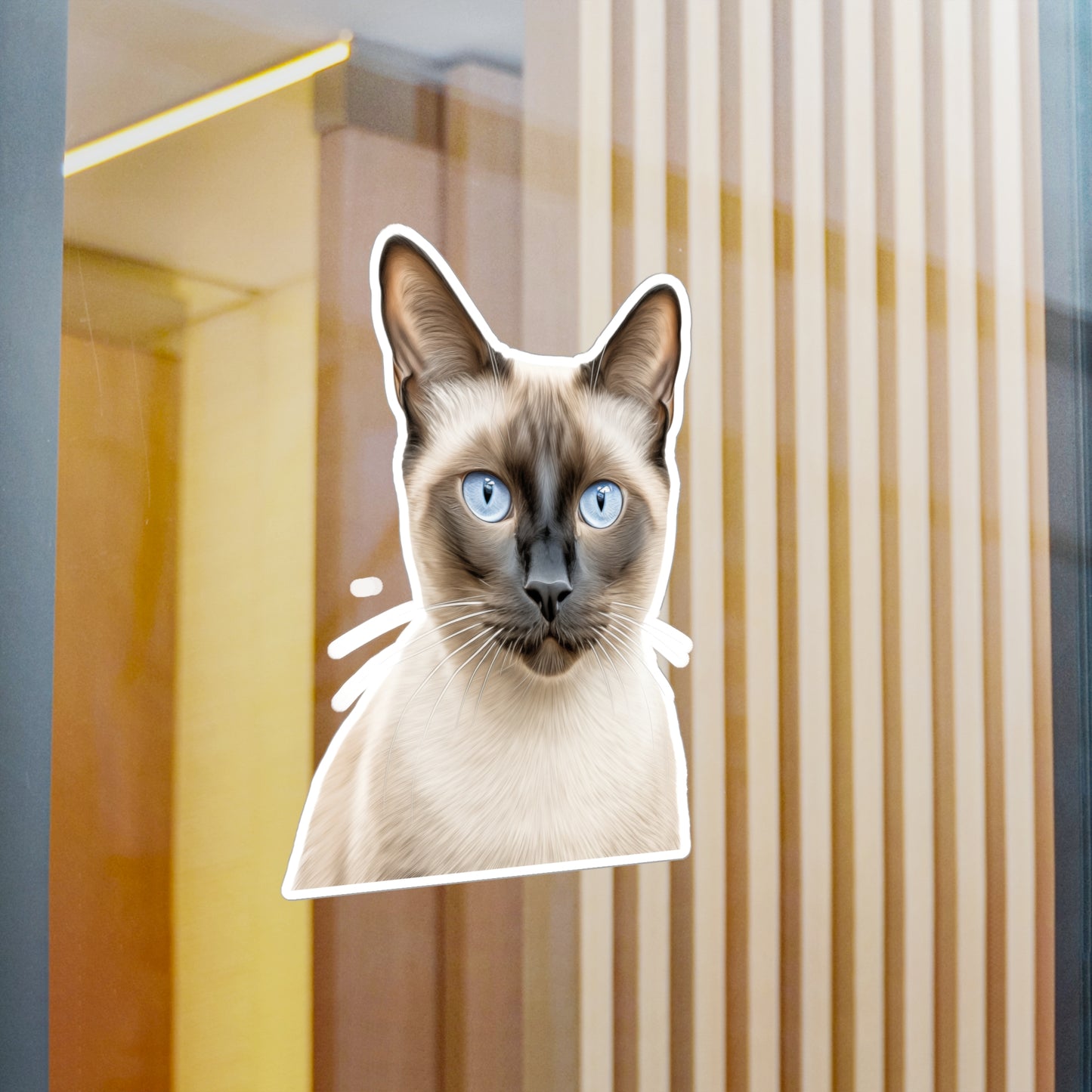 Siamese Cat Sticker | Pet Vinyl Decal | Animal Car Decal | Laptop Sticker | Window Decal