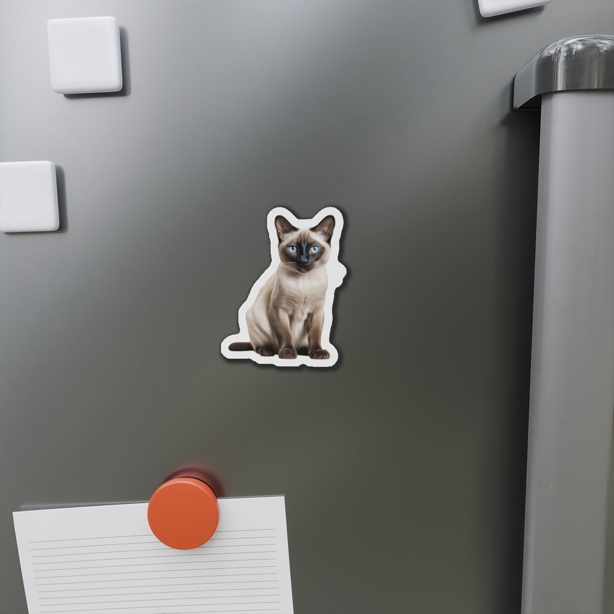 Siamese Magnet, Fridge Magnet, Cute Cat Magnet, Animal Lover Gift, Pet Owner Decor, Feline Kitchen Decor