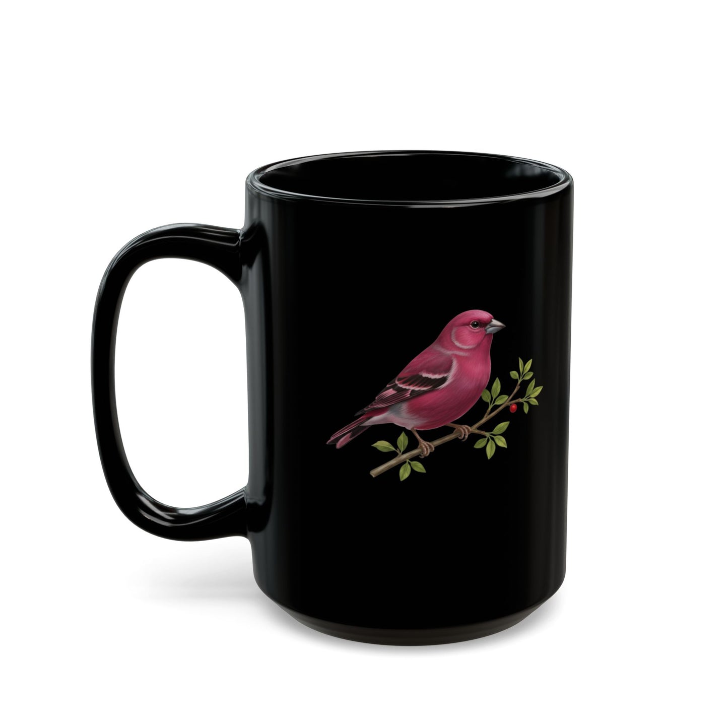 Bird Lover Mug, Finch Ceramic Cup, Nature Enthusiast Drinkware, Gift for Bird Watcher, Wildlife Coffee Mug