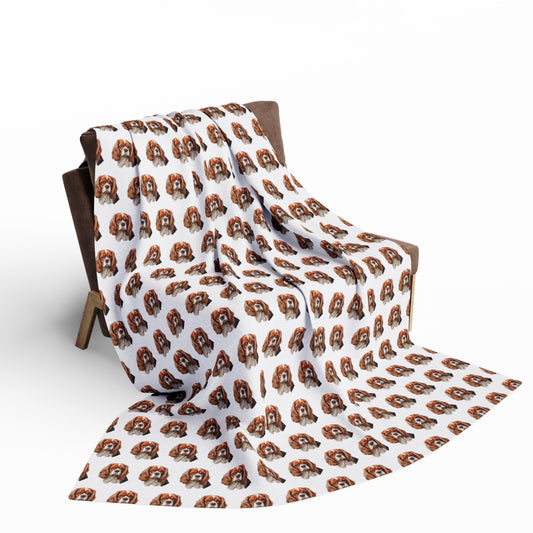 Cavalier King Charles Spaniel Blanket - Arctic Fleece Dog Throw - Gift for Dog Mom - Pet Decor