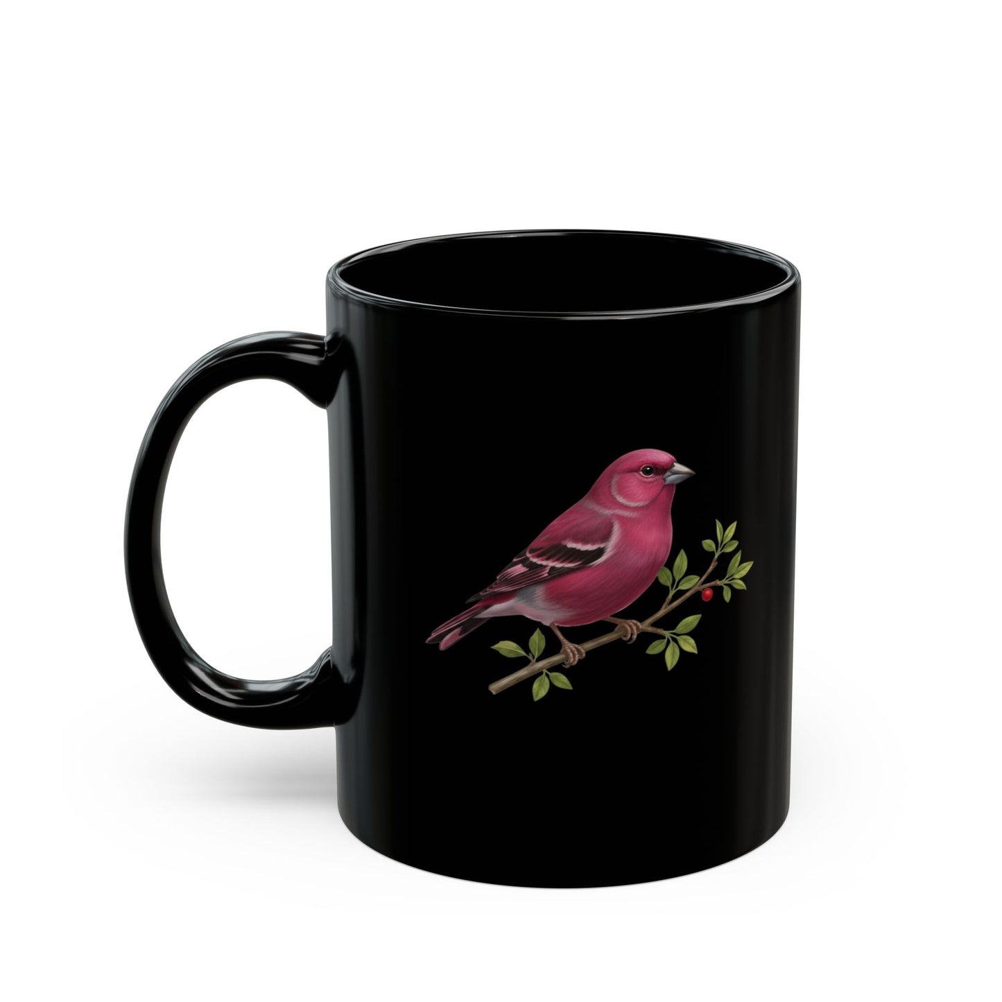 Bird Lover Mug, Finch Ceramic Cup, Nature Enthusiast Drinkware, Gift for Bird Watcher, Wildlife Coffee Mug