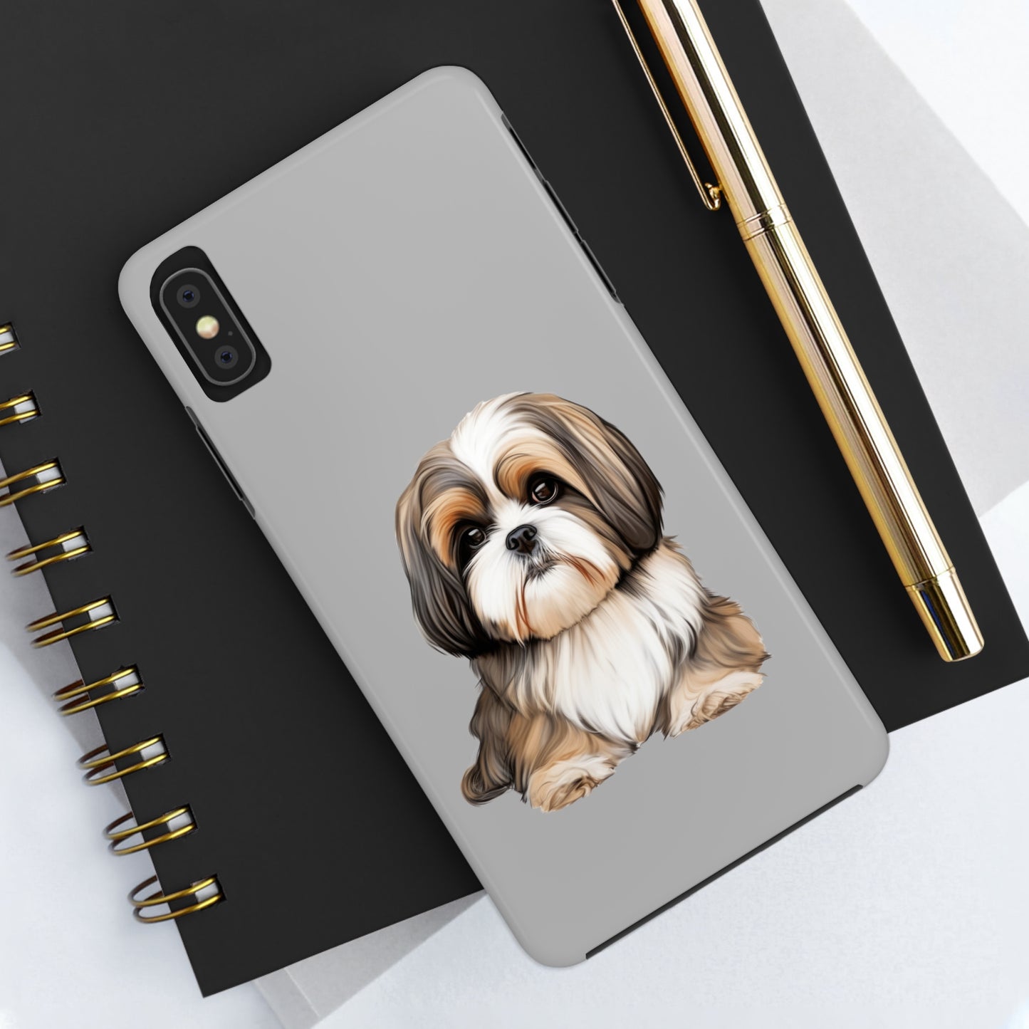 Light Grey Shih Tzu Tough Phone Case