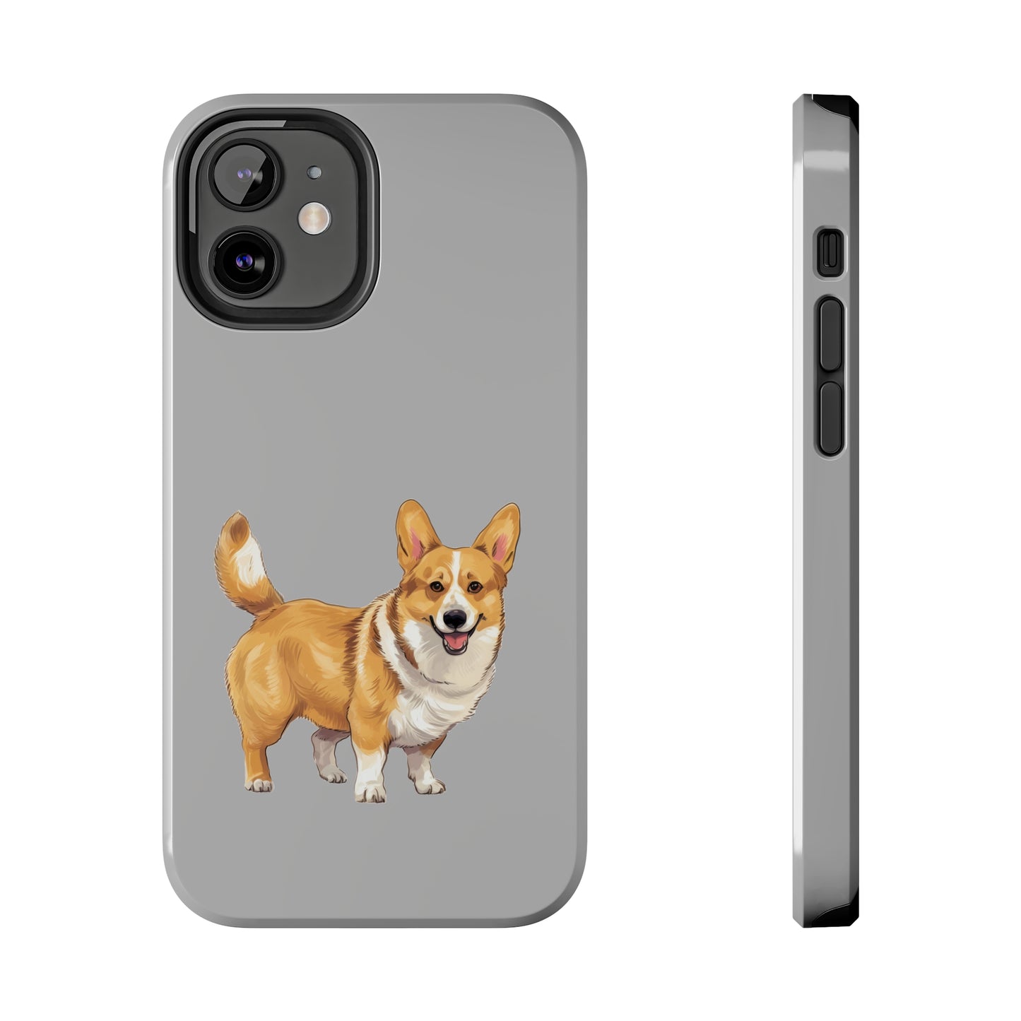 Light Grey Corgi Tough Phone Case