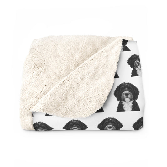 Bernedoodle Blanket - Cozy Throw, Dog Lover Gift, Home Decor, Animal Print