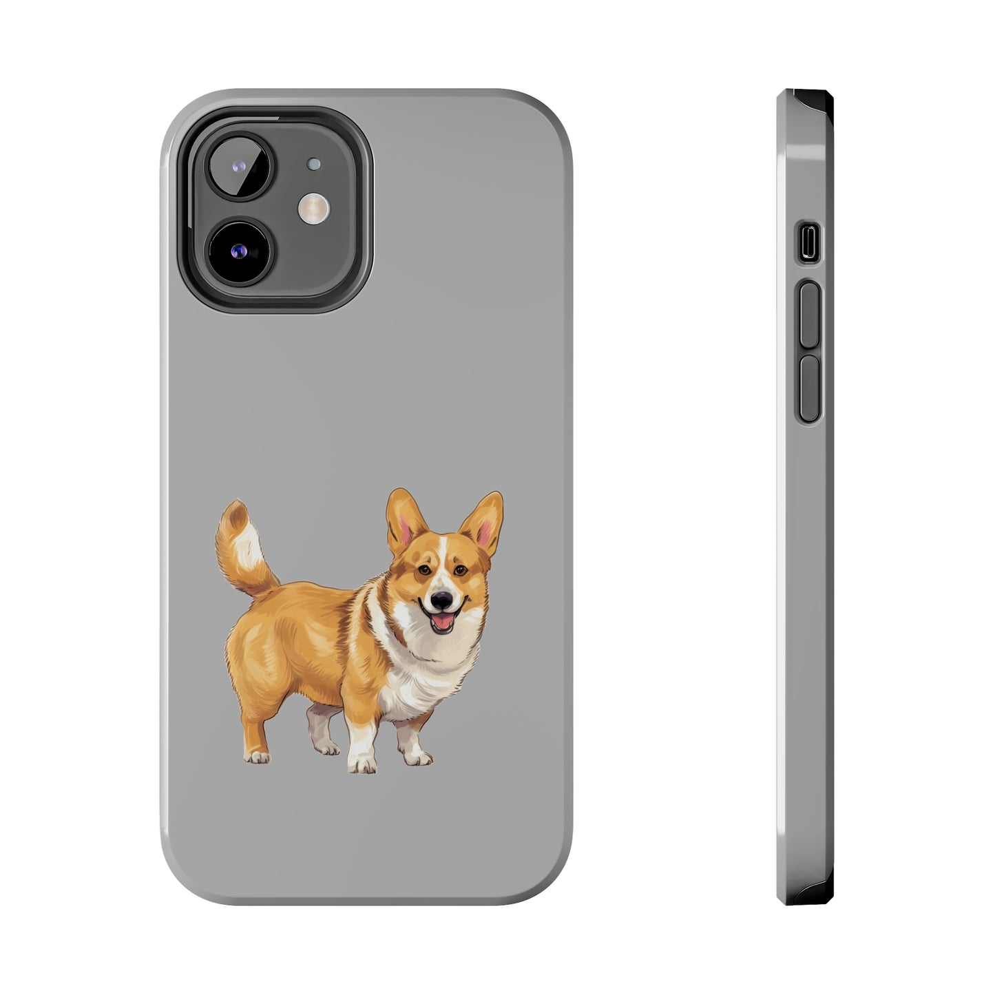 Light Grey Corgi Tough Phone Case