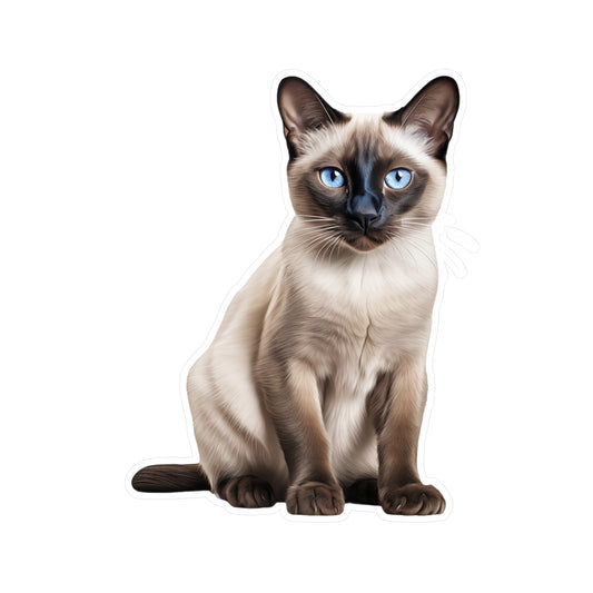 Siamese Cat Sticker | Pet Vinyl Decal | Animal Car Decal | Laptop Sticker | Window Decal
