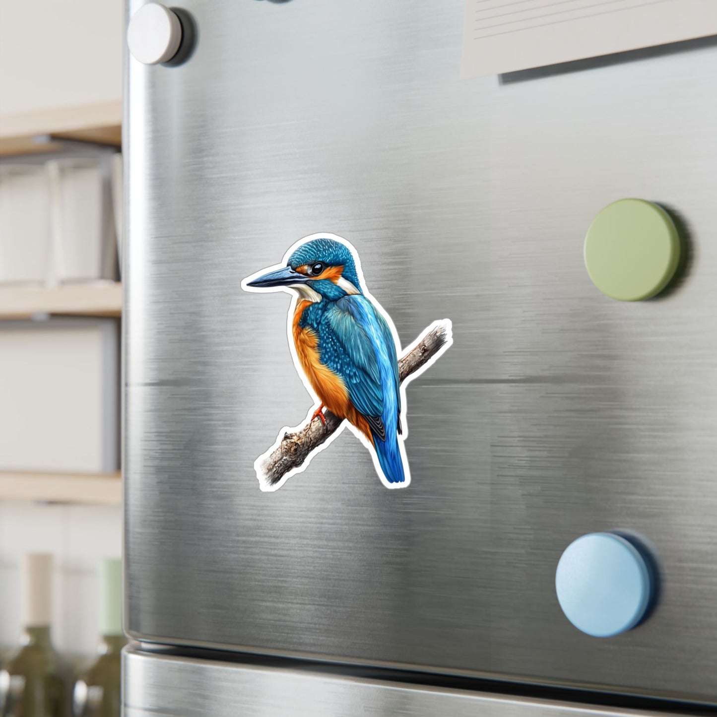 Kingfisher Sticker - Nature Lover Vinyl Decal, Bird Enthusiast Laptop Sticker, Wildlife Water Bottle Decoration, Animal Theme Car Decal,
