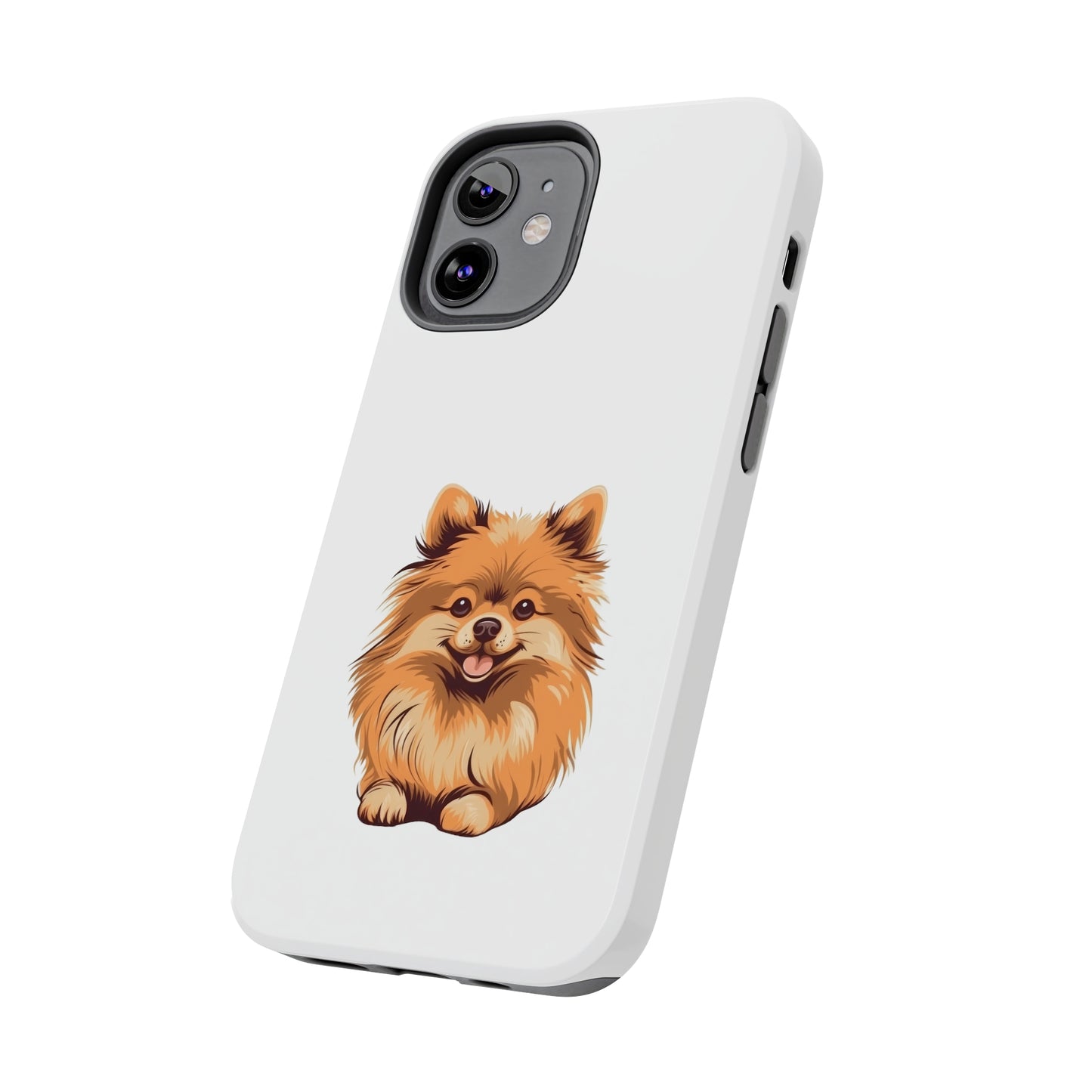 White Pomeranian Tough Phone Case