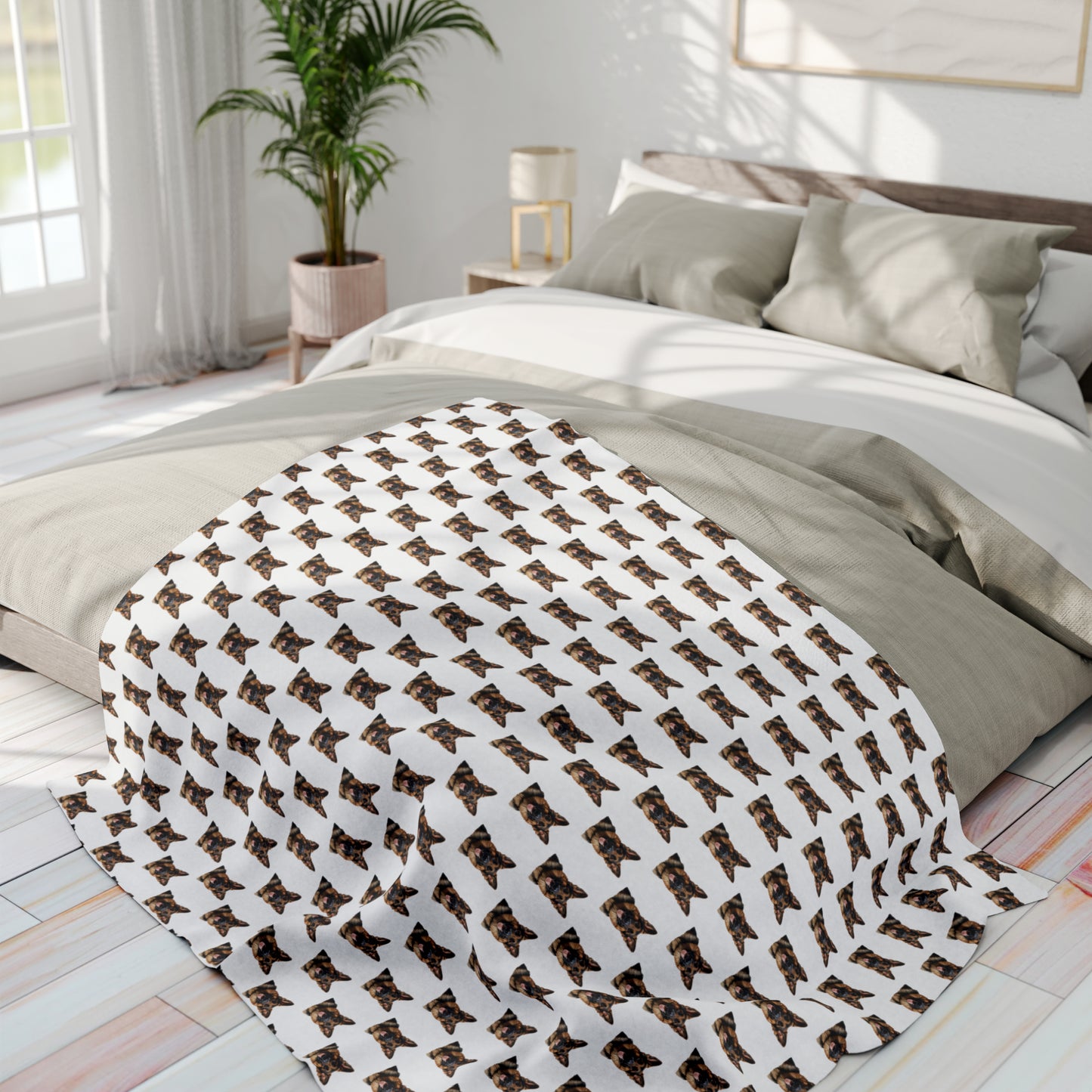 German Shepherd Arctic Fleece Blanket
