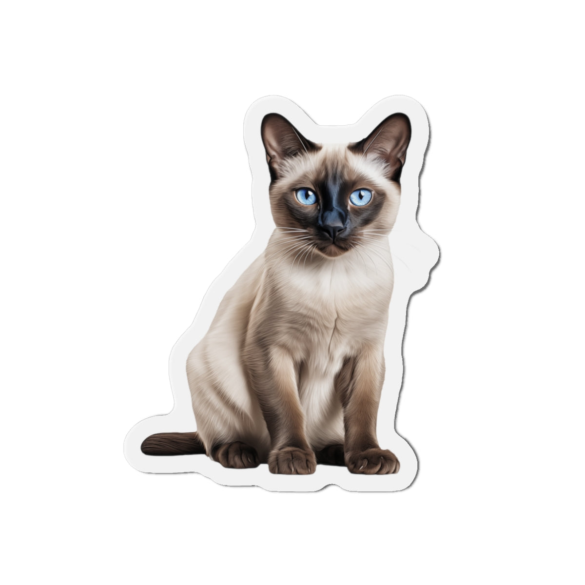 Siamese Magnet, Fridge Magnet, Cute Cat Magnet, Animal Lover Gift, Pet Owner Decor, Feline Kitchen Decor