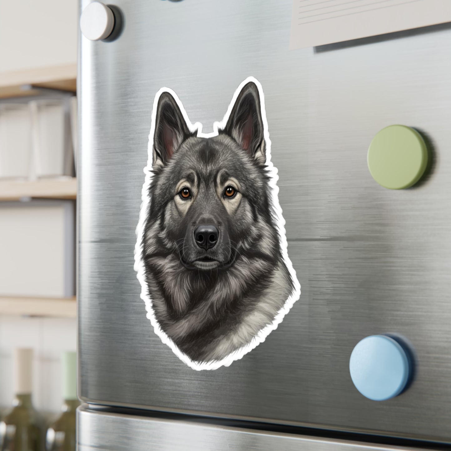 Norwegian Elkhound Vinyl Decal, Sticker for Dog Lovers, Pet Owner Gift, Car Decal, Laptop Sticker, Animal Lover Gift