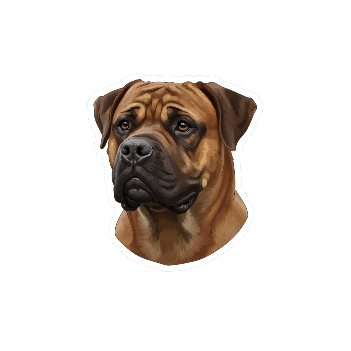 Bullmastiff Decal, Dog Lover Gift, Pet Sticker, Laptop Decal, Car Window Decal, Animal Lover, Vinyl Decal