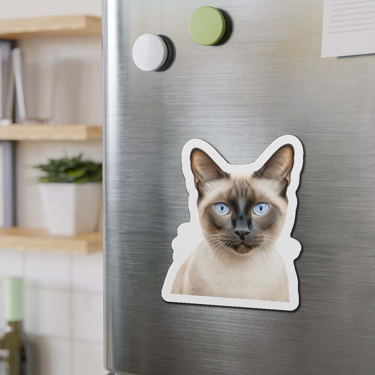 Siamese Magnet, Fridge Magnet, Cute Cat Magnet, Animal Lover Gift, Pet Owner Decor, Feline Kitchen Decor