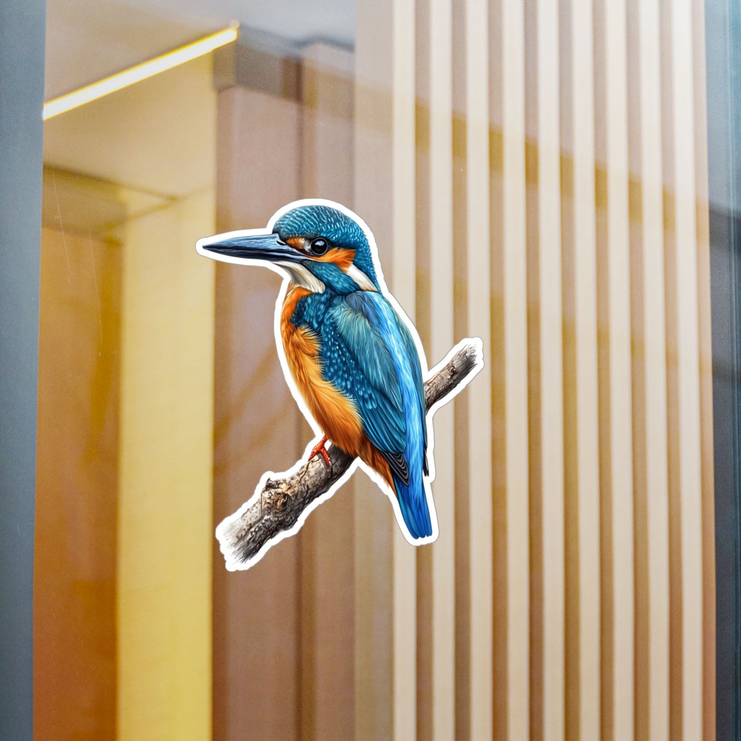 Kingfisher Sticker - Nature Lover Vinyl Decal, Bird Enthusiast Laptop Sticker, Wildlife Water Bottle Decoration, Animal Theme Car Decal,