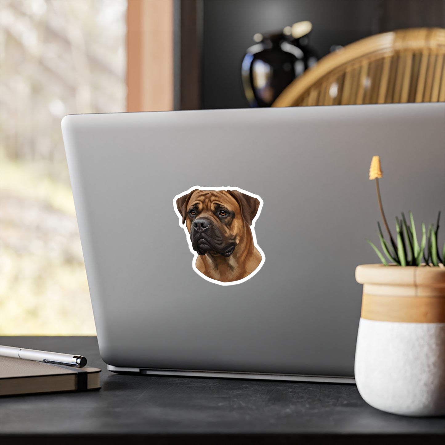 Bullmastiff Decal, Dog Lover Gift, Pet Sticker, Laptop Decal, Car Window Decal, Animal Lover, Vinyl Decal